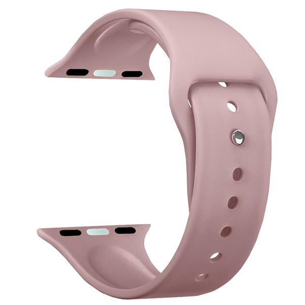 Ремешок для Apple Watch 42/44mm Deppa Band Silicone Pink