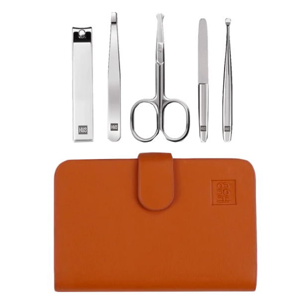 Маникюрный набор HuoHou Stainless Steel Nail Clippers Set 5 (5 предметов) (HU0061) Brown