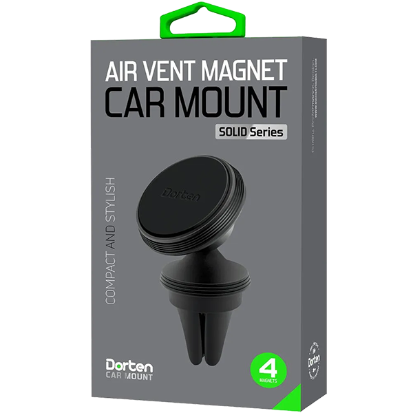 Автомобильный магнитный держатель Dorten Air Vent Magnet Car Mount: Solid Series Black