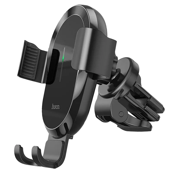 Автодержатель Hoco CA105 Guide с беспроводной зарядкой Black