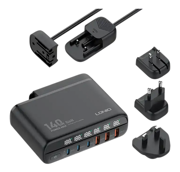 СЗУ LDNIO A6140C GaN Super Fast Desktop Charger 140W Black