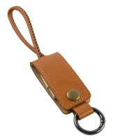 Кабель-брелок MB Mobility USB – Type-C, 25 см, коричневый