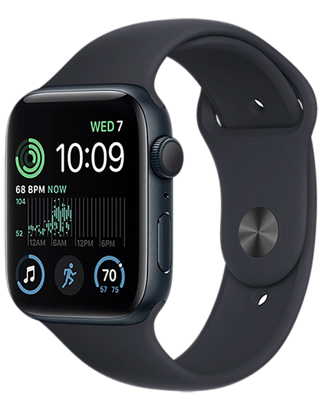 Apple Watch SE 2 (2023) GPS 40mm Aluminum Case with Midnight Sport Band M/L (MR9Y3)