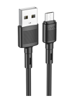 Кабель Hoco X83 Victory USB - MicroUSB 2.4A, 1m Black