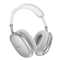 Беспроводные Наушники Hoco W55 Plus Happiness ANC BT серебро
