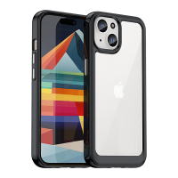 Чехол для iPhone 15 Caseport противоударный с мягкими усиленными рамками, черный