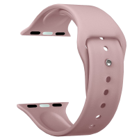 Ремешок для Apple Watch 42/44mm Deppa Band Silicone Pink