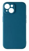 Накладка силикон iBox Case для iPhone 15, с защитой камеры и подложкой, синий