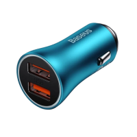 АЗУ Baseus Golden Contactor Max Dual Fast Charger U+U 60W (CGJM000003) Blue