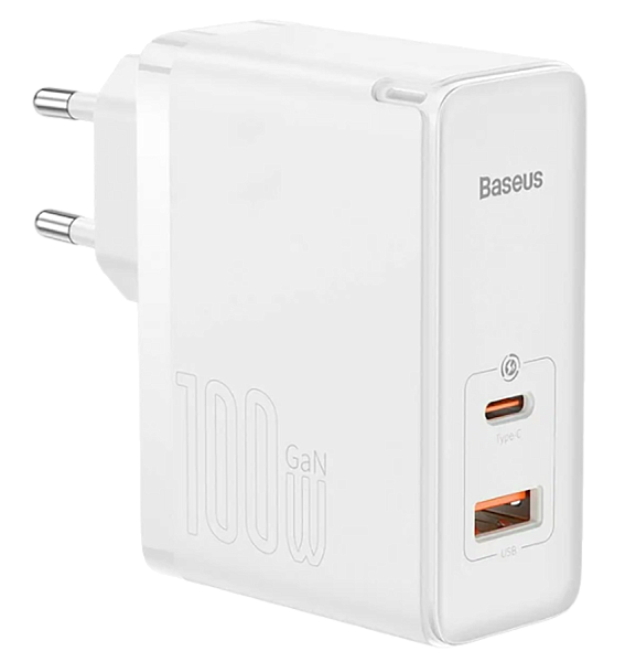 Зарядное устройство Baseus GaN5 Pro Fast Charger C+U 100W EU белый