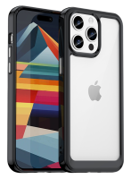 Чехол для iPhone 15 Pro Max, Caseport противоударный с мягкими усиленными рамками, черный