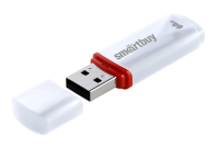 USB-накопитель 64Gb SmartBuy Crown, USB 2.0, белый