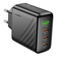 СЗУ Hoco CS27A Supply, 1 USB + 3 Type-C, 5V, 3.0A, PD 67Вт черный