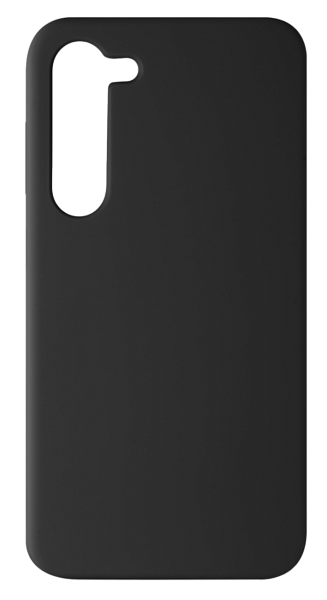 Чехол силиконовый для Samsung Galaxy S23 с микрофиброй, черный