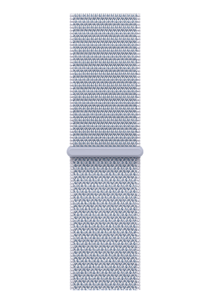 Apple Watch Series 10 GPS 46mm Aluminium Case with Silver/Blue Cloud Sport Loop (MWWN3)