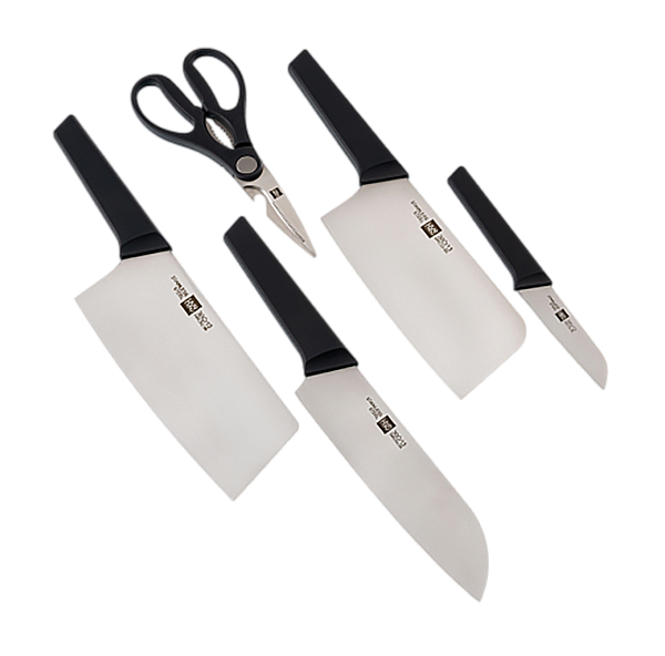 Набор ножей Xiaomi Huo Hou Fire Kitchen Steel Knife Set с подставкой (HU0058)