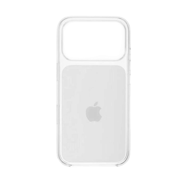 Чехол пластиковый для iPhone 17 Pro Max, CLEAR CASE цветной, белый