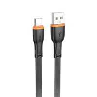 Кабель Borofone BX118 Esplendido USB to Type-C, 3A, 1м черный Кабель Borofone BX118 Esplendido USB to Type-C, 3A, 1м черный