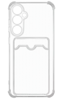 Накладка силикон iBox Crystal для Samsung Galaxy S25+, с кардхолдером, прозрачный