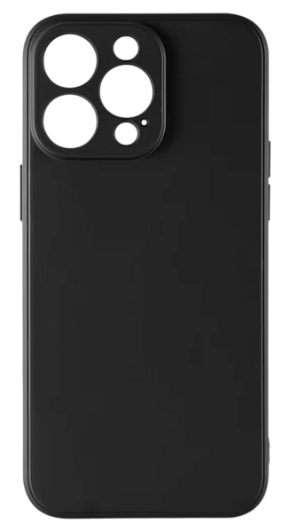 Накладка силикон iBox Case для iPhone 15 Pro Max, с защитой камеры и подложкой, черный