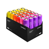 Батарейки алкалиновые Xiaomi CUKTECH LR6 1.5V тип AA 24 шт. B08 (цветные)