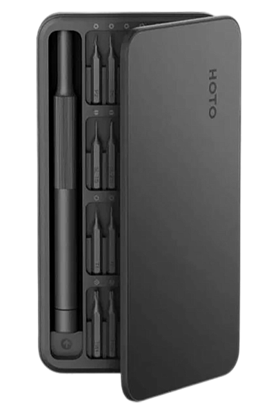 Отвертка с набором бит HOTO Precision Screwdriver Set 28-in-1 (QWLSD009), тёмно-серый