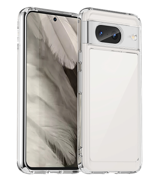 Чехол для Google Pixel 8 Caseport серия Fusion, усиленный с мягкими рамками, прозрачный