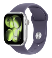 Apple Watch Series 11 GPS 46mm Aluminium Case with Silver/Purple Fog Sport Band S/M (MEV94)
