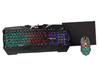 Игровой набор Qumo Solaris, проводные кл-ра K03 104 клавиши , мышь M10 dpi до 2200, коврик 