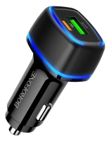 АЗУ BOROFONE BZ14A Mercury 1xUSB QC3.0, USB-C PD 20W, 3A, LED (черный)