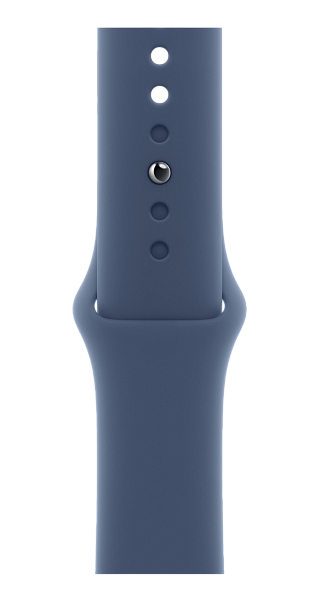 Apple Watch Series 10 GPS 46mm Aluminium Case with Silver/Denim Sport Band M/L (MWWM3)