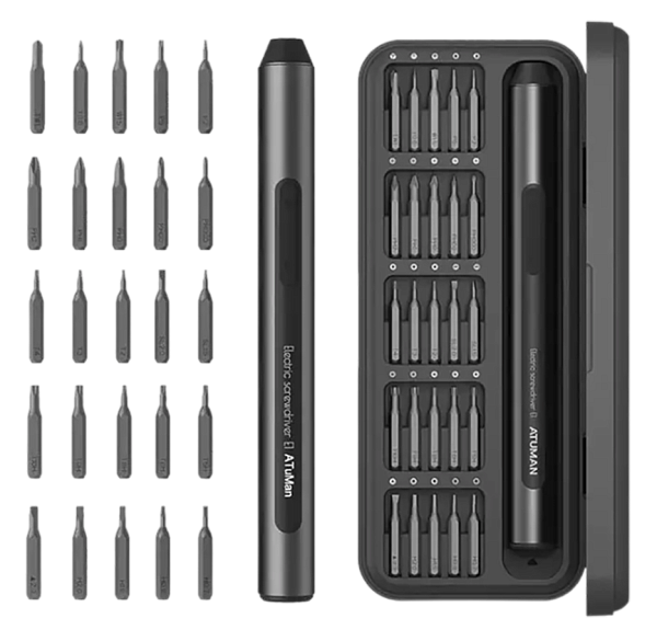 Электрическая отвертка Xiaomi DUKA ATuMan E1 Electric Precisoon Screwdriver Set EU Black