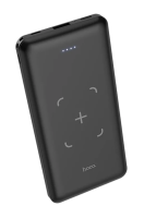Внешний аккумулятор HOCO J50 10000 mAh, беспроводная зарядка QI, черный Внешний аккумулятор HOCO J50 10000 mAh, беспроводная зарядка QI, черный
