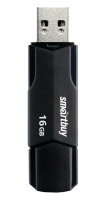 USB-накопитель 16Gb SmartBuy Clue, USB 2.0, черный