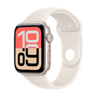 Apple Watch SE 3 (2025) GPS 40mm Aluminum Case with Starlight/Starlight Sport Band M/L (MEH54)