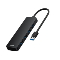 Хаб Baseus Flite Series 4-Port HUB Docking Station (USB-A to USB3.0x4) B00052800812-03, Space gray