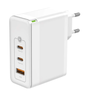 СЗУ Aksberry T100 Gan USBC+USBC+ USBA QC3.0 100w White