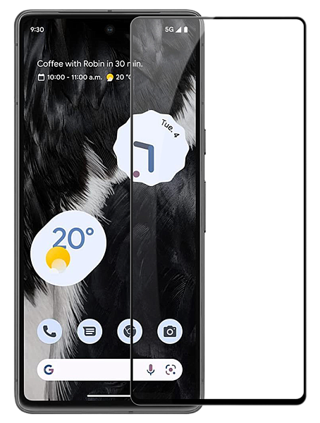 Стекло защитное для Google Pixel 7 Caseport 6D Veason Full Screen черное