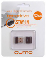 USB-накопитель Qumo Nano USB 2.0 32GB Black USB-накопитель Qumo Nano USB 2.0 32GB Black