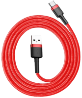 Кабель Baseus Cafule Cable Usb to Type-C 3A 2M Красный