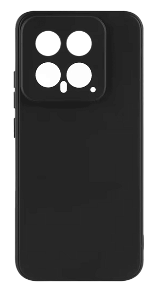 Накладка силикон iBox Case для Xiaomi 14 с защитой камеры и подложкой, черный