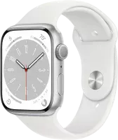 Apple Watch Series 8 GPS 45mm Aluminium Case with Silver/White Sport Band M/L (MP6Q3)