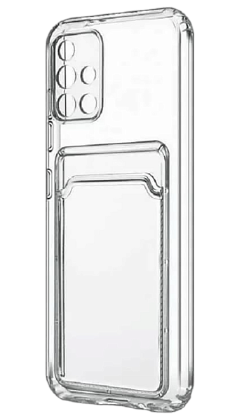 Накладка силикон iBox Crystal для Samsung Galaxy S24 Ultra, с кардхолдером (прозрачный)