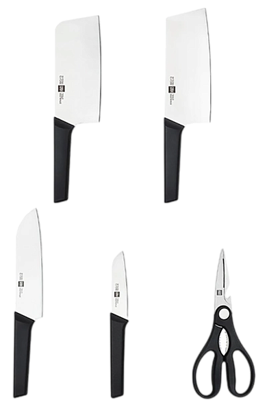 Набор ножей Xiaomi Huo Hou Fire Kitchen Steel Knife Set с подставкой (HU0057)