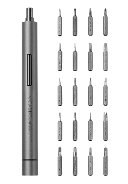 Электрическая отвертка Xiaomi Wowstick Screwdriver 1F+ TRY 20 in 1 Kit Grey