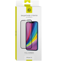 Стекло защитное для Apple IPhone 14 Full Screen tempered glass FULL GLUE черный (на подложке)