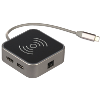 Док-станция QUMO Dock 2 Hub CH (HB-0003), Type-C, PD, HDMI, GE1000 MBS, 2 USB 3.0