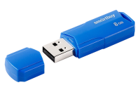 USB-накопитель 8Gb Smartbuy Clue, синий