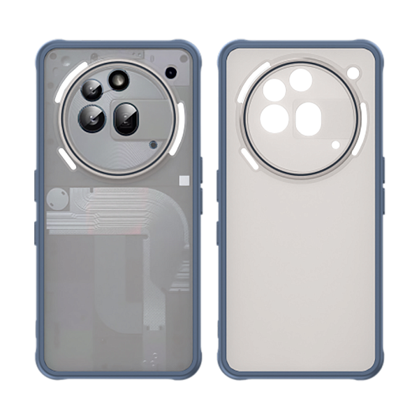 Чехол для Nothing Phone (3a) Pro Caseport, усиленный с матовой прозрачной крышкой, синий