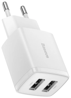 Зарядное устройство Baseus Compact Charger 10.5W белый CCXJ010202